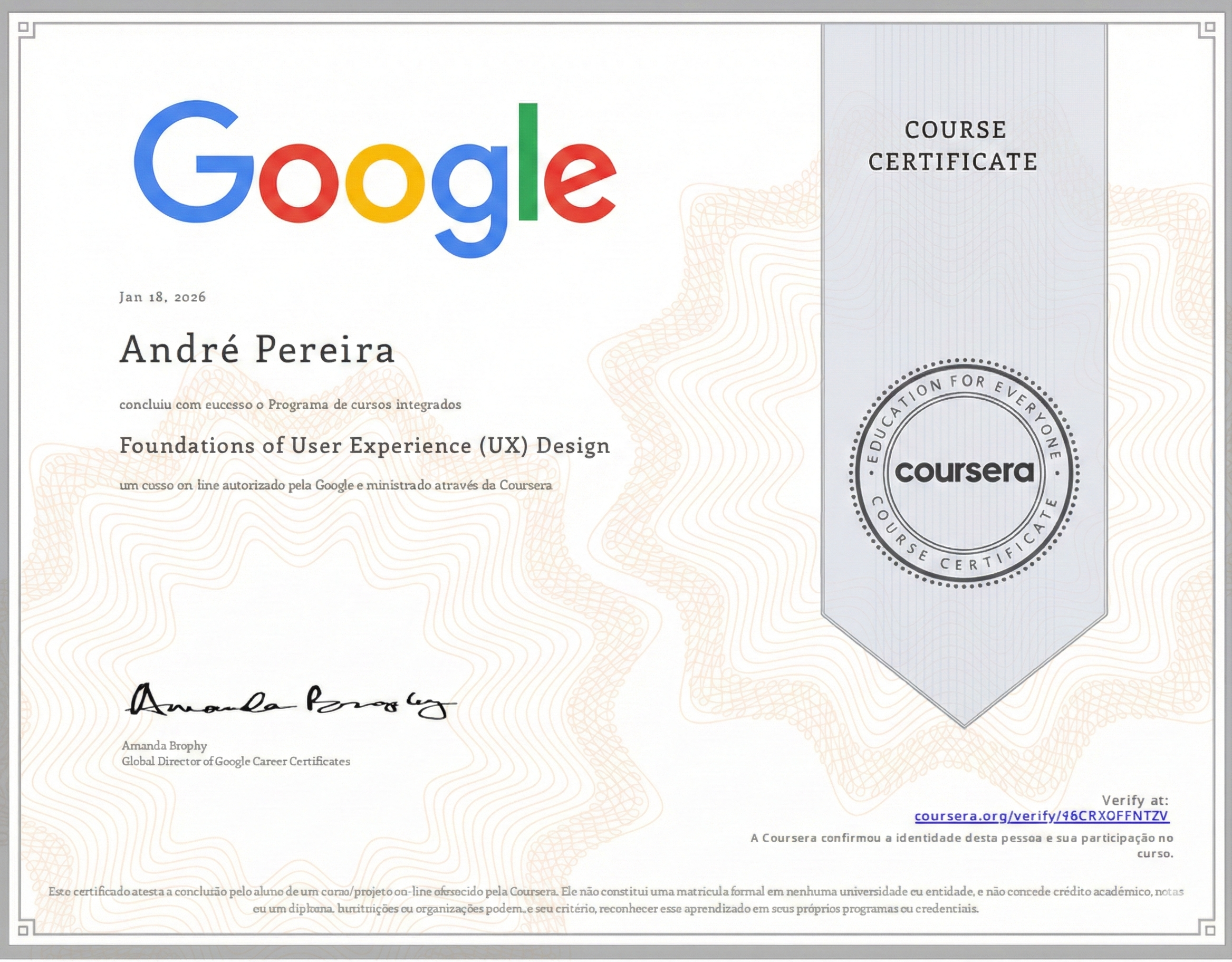 Certificado Google UX - Fundamentos